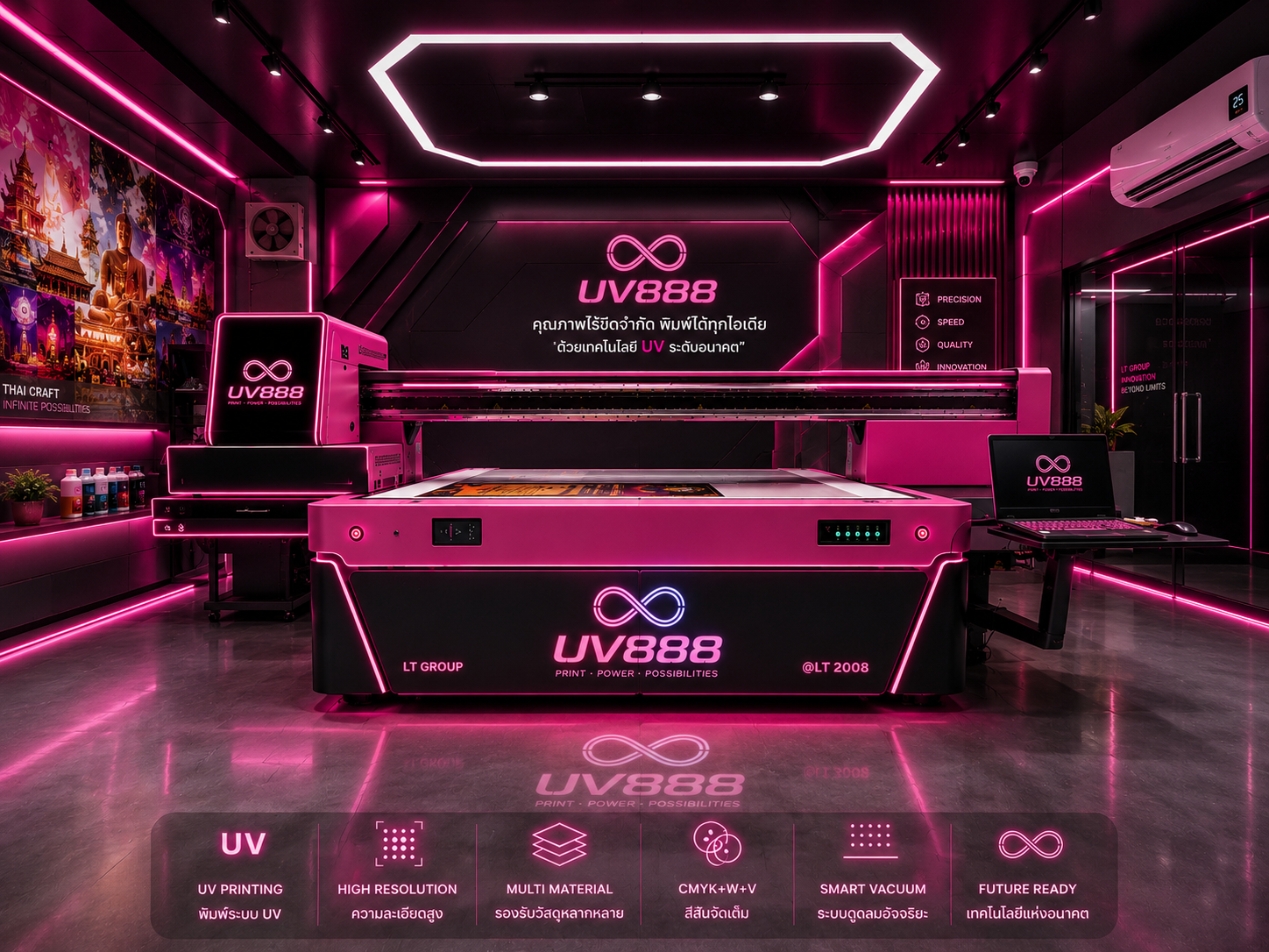โชว์รูมเครื่องพิมพ์ UV888