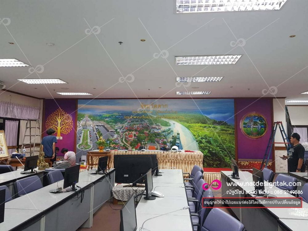บริการงานออกแบบวอลเปเปอร์ติดผนัง (Print Wallpaper)