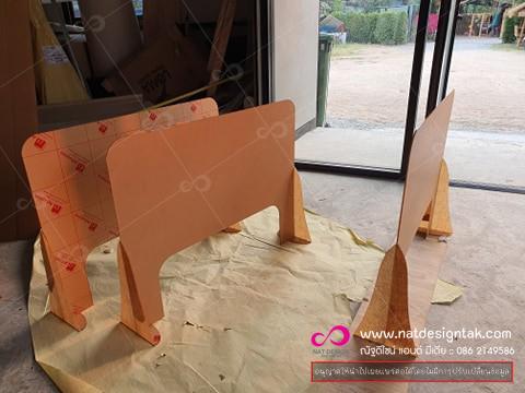พาทิชั่นฉากกั้นโต๊ะทำงาน แผ่นอะคริลิค