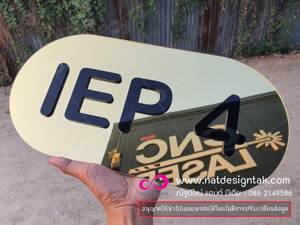 ตัวอย่างป้ายติดหน้าห้อง