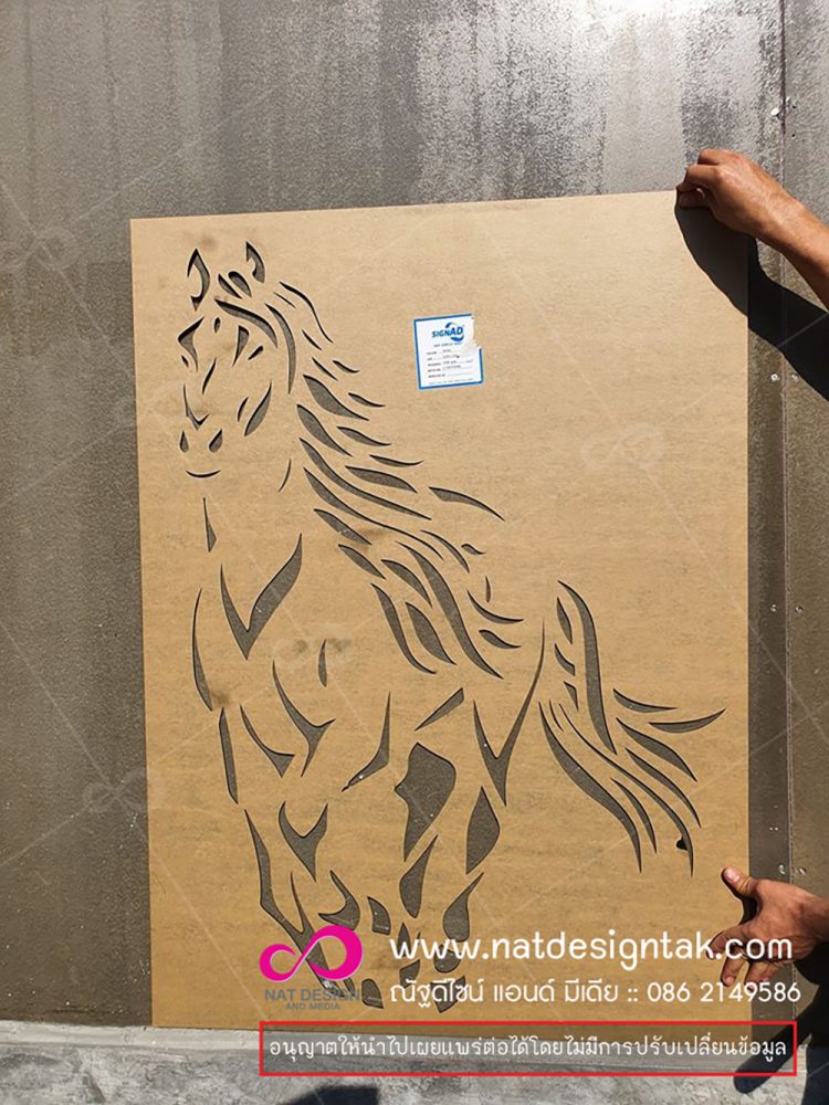 งานฉลุเลเซอร์ อคริลิค