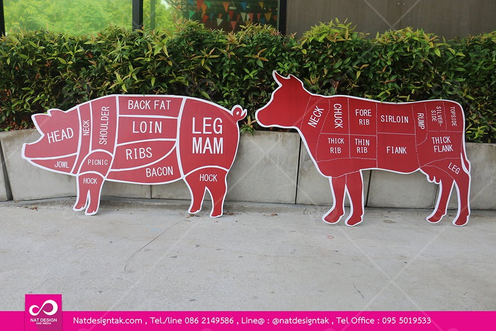 สั่งทำพลาสวูดติดสติ๊กเกอร์