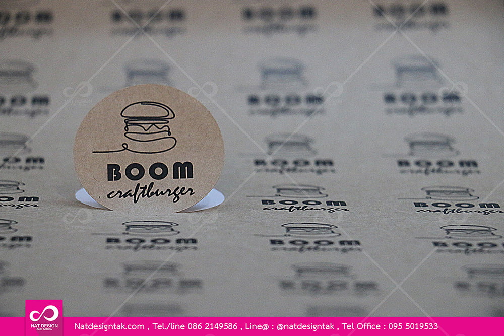 สั่งทำสติ๊กเกอร์โลโก้พร้อมไดคัท