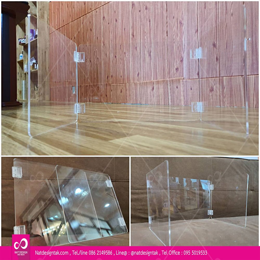 ฉากกั้นโต๊ะนักเรียนพับได้