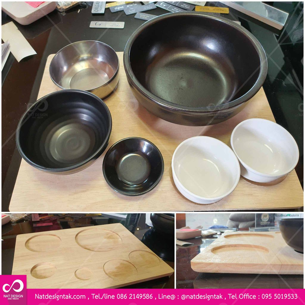 ถาดไม้ขุดหลุม