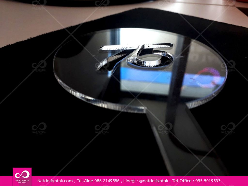 บล็อคโรยผงโกโก้อะคริลิคใส