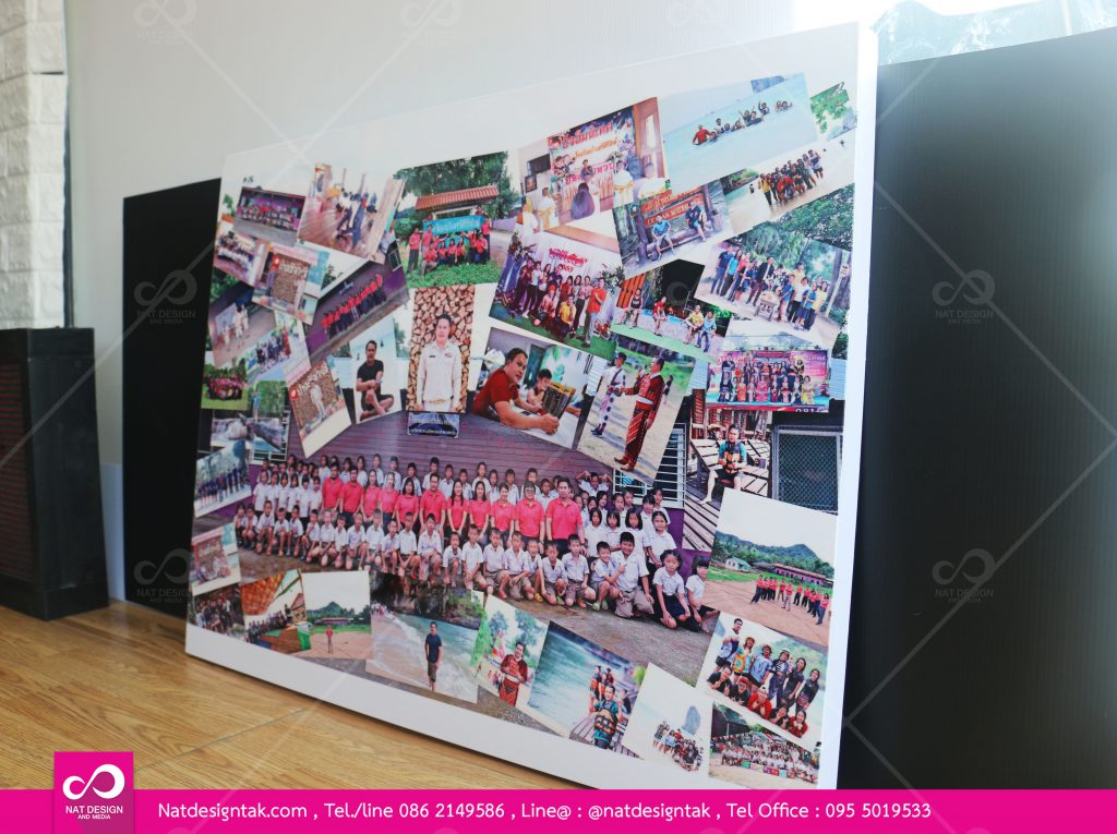 รูปกรอบลอยสติ๊กเกอร์ติดพลาสวูด