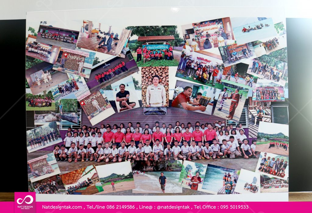 รูปกรอบลอยสติ๊กเกอร์ติดพลาสวูด