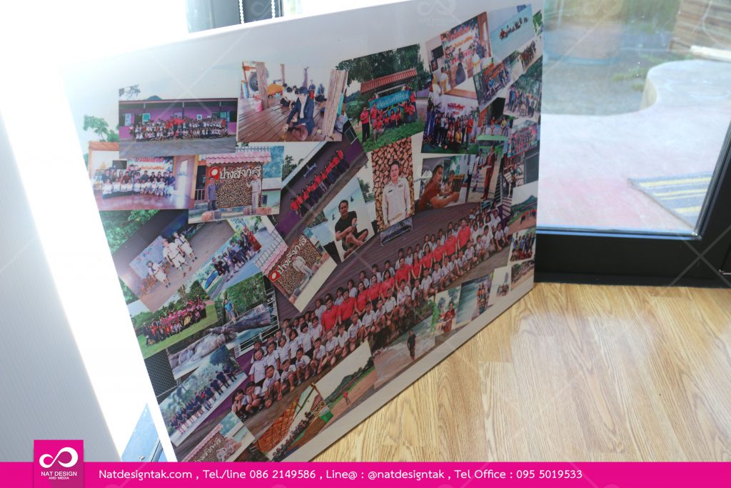 รูปกรอบลอยสติ๊กเกอร์ติดพลาสวูด