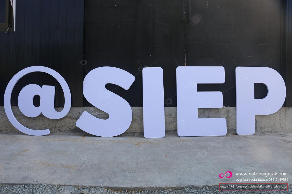 ตัวอักษร พลาสวูด