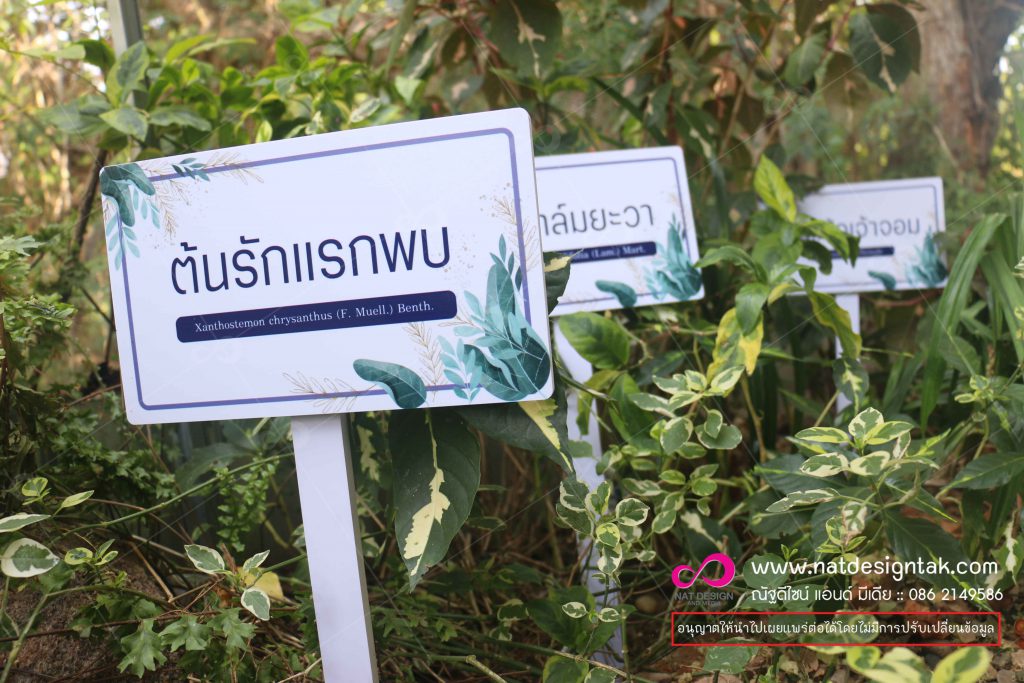 ป้ายชื่อต้นไม้