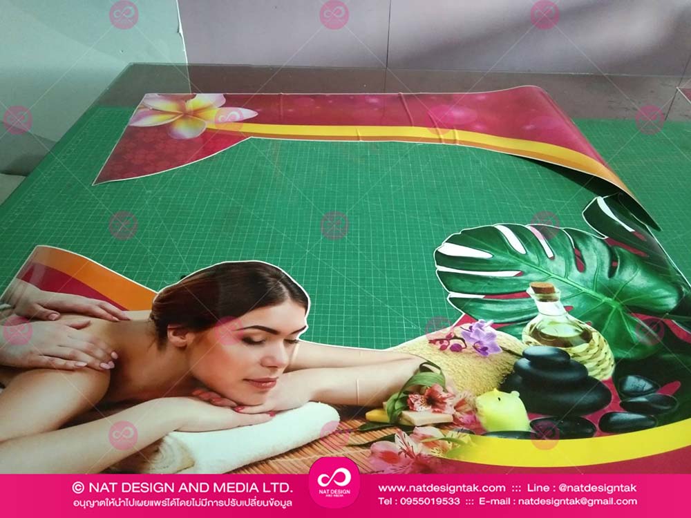 Thai massage shop stickers