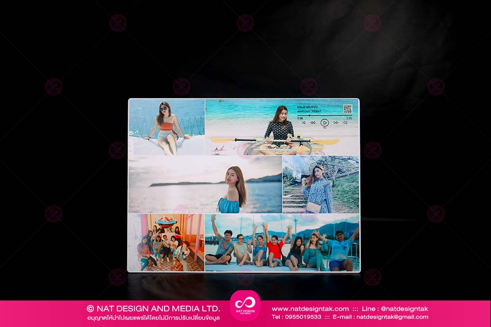 UV printed floating frame