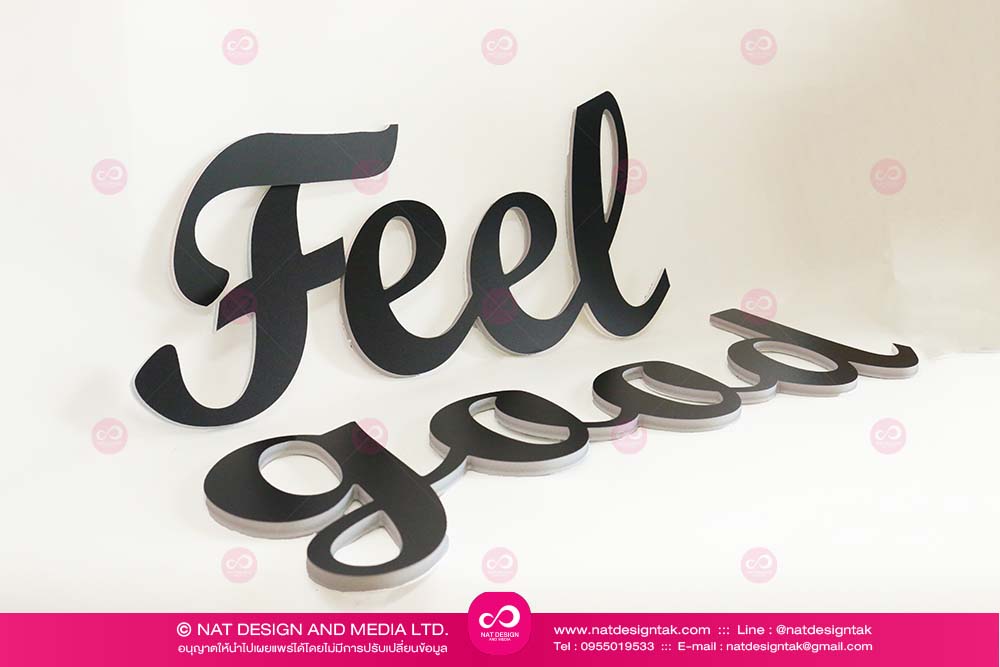 Plaswood Feel Good letters