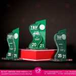 โล่รางวัลอะคริลิค ติดตัวอักษร