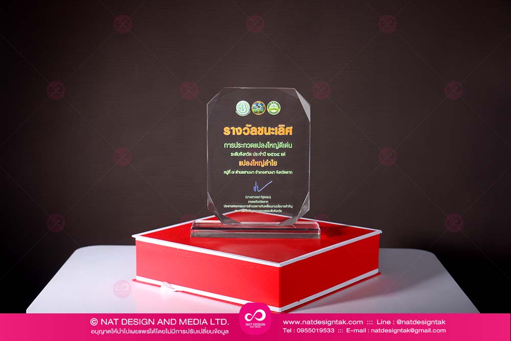 acrylic award plaque