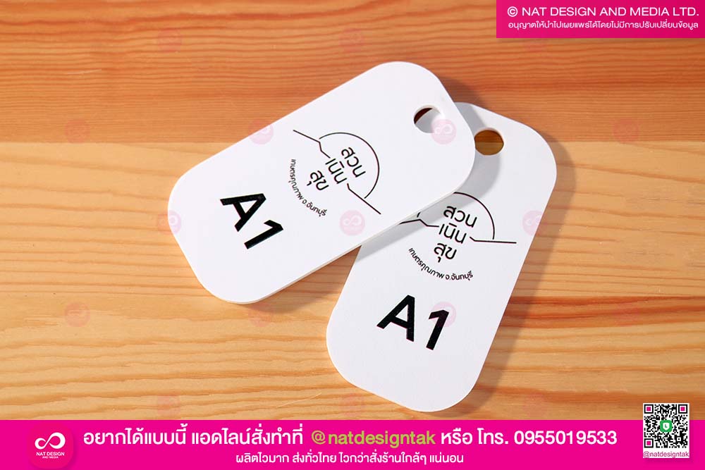 ป้ายตัวเลขห้องพัก