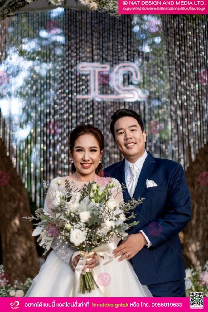 รีวิวป้ายไฟงานแต่งงาน