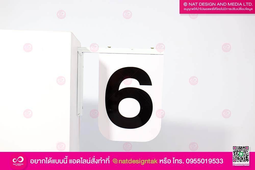ป้ายตัวเลขแขวนติดผนัง