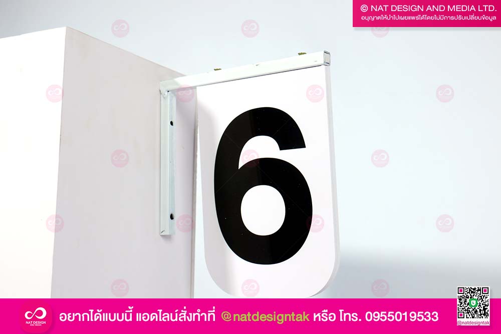 ป้ายตัวเลขติดผนัง