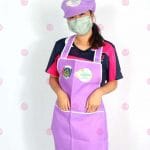 ชุดผ้ากันเปื้อน พร้อมหมวก