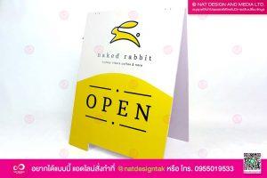ป้ายพลาสวูด ตั้งหน้าร้าน