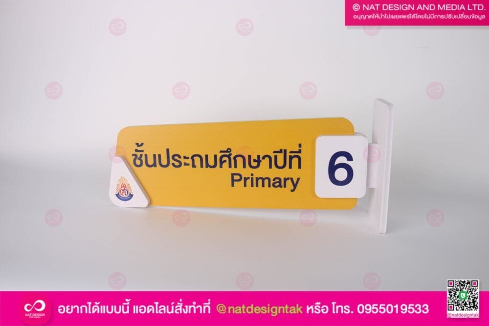 ป้ายหน้าห้องเรียน