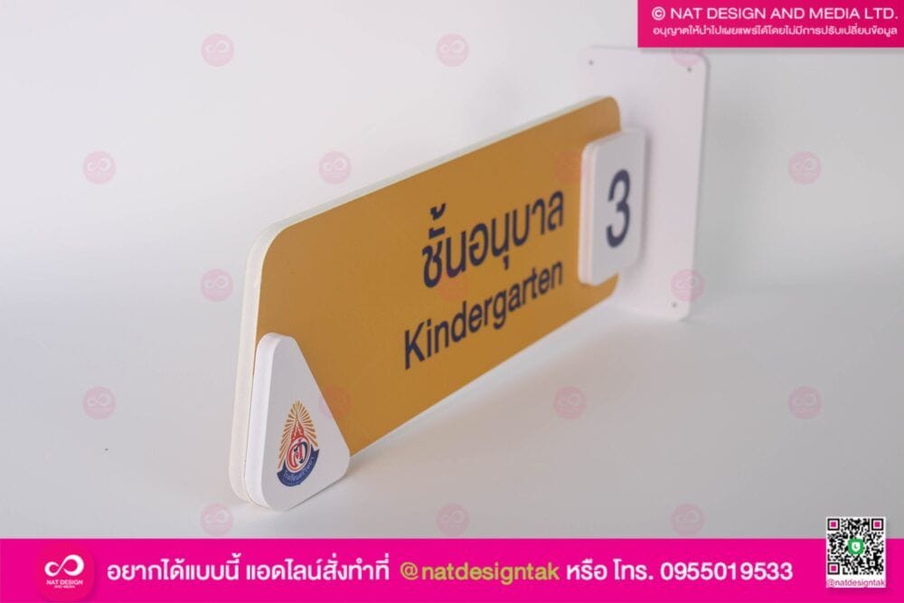ป้ายหน้าห้องเรียน