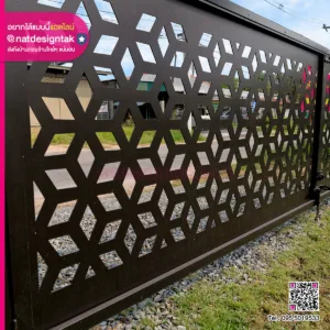 รั้วพลาสวูดฉลุลาย