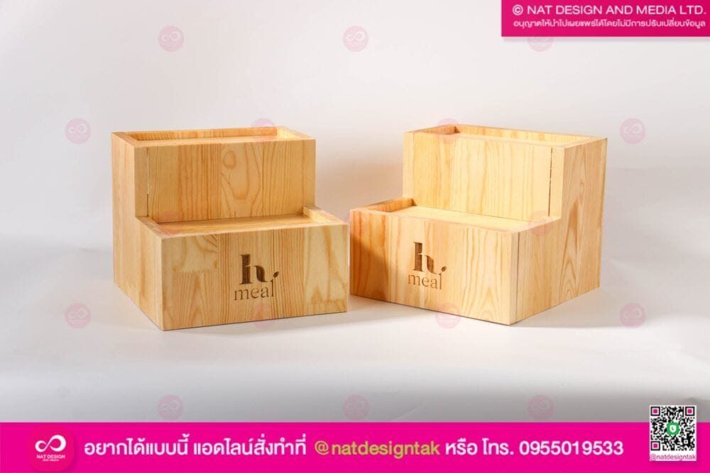 ชั้นไม้วางสินค้า