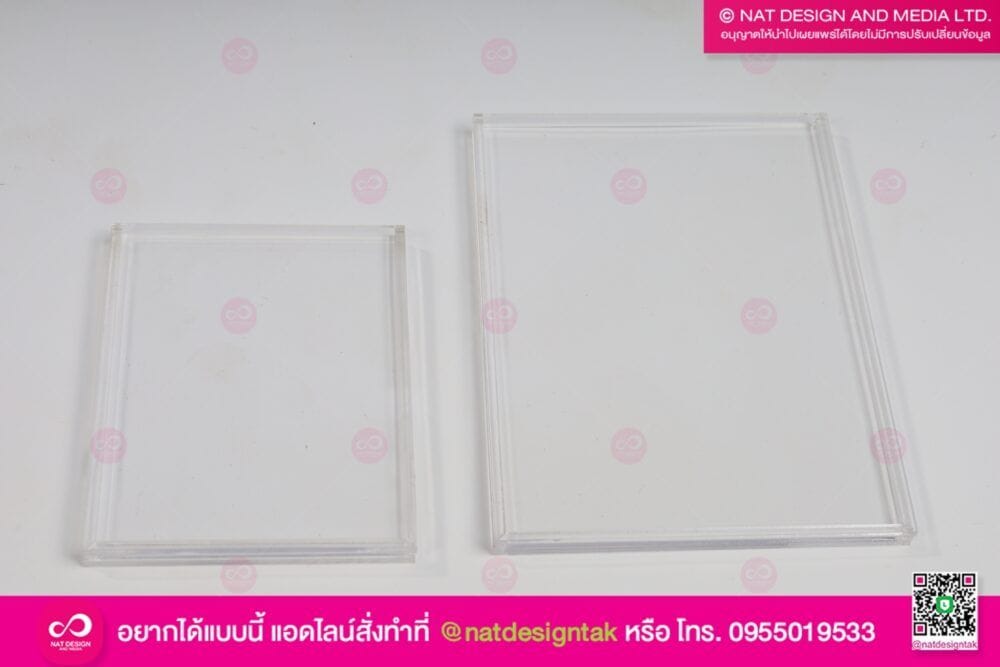 กรอบอะคริลิคใสสำหรับบอร์ดพนักงาน