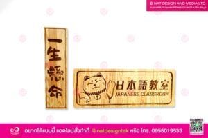 ป้ายห้องเรียนภาษา