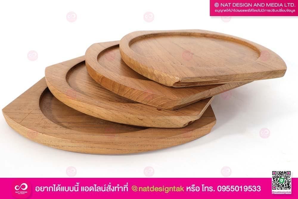 ถาดเสิร์ฟไม้สัก