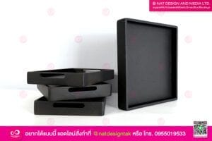 ถาดไม้ขุดหลุม พร้อมทำสี