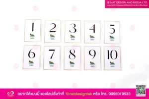 บัตรคิว เคลือบใส ธารา
