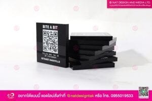 ป้ายอะคริลิคดำ หนา 20 มม.
