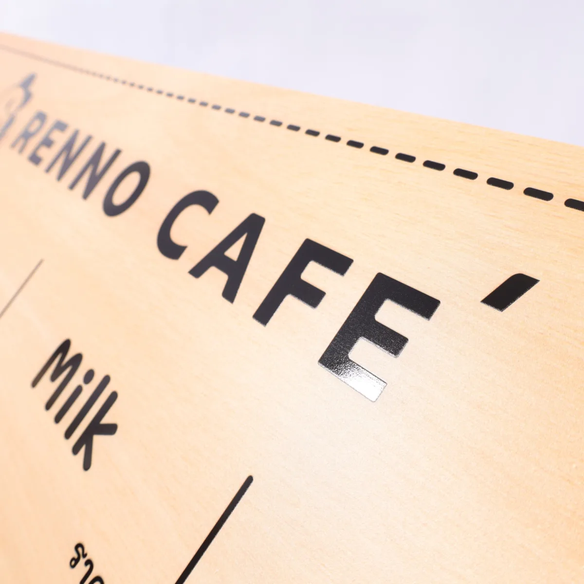 ป้ายเมนูติดผนัง Renno cafe'