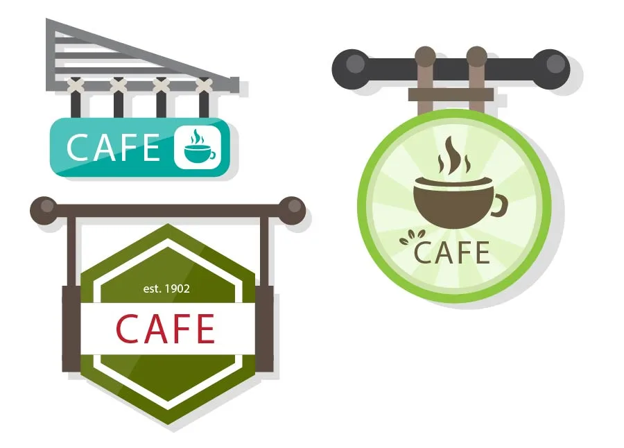 ป้ายร้านกาแฟ ร้านคาเฟ่