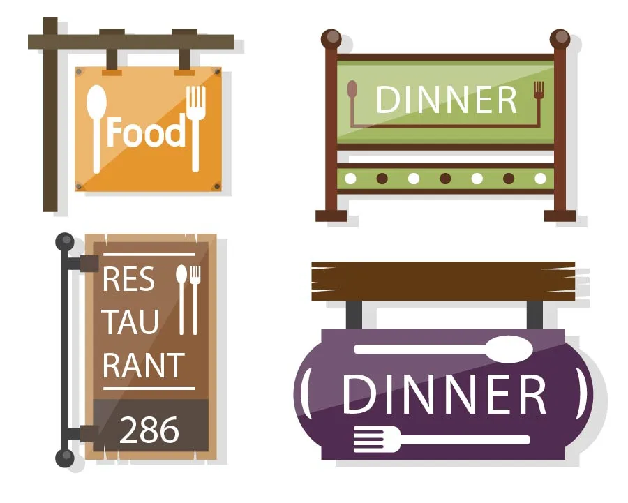 ป้ายร้านอาหาร