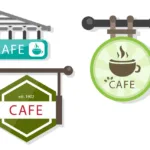 ป้ายร้านกาแฟ ร้านคาเฟ่