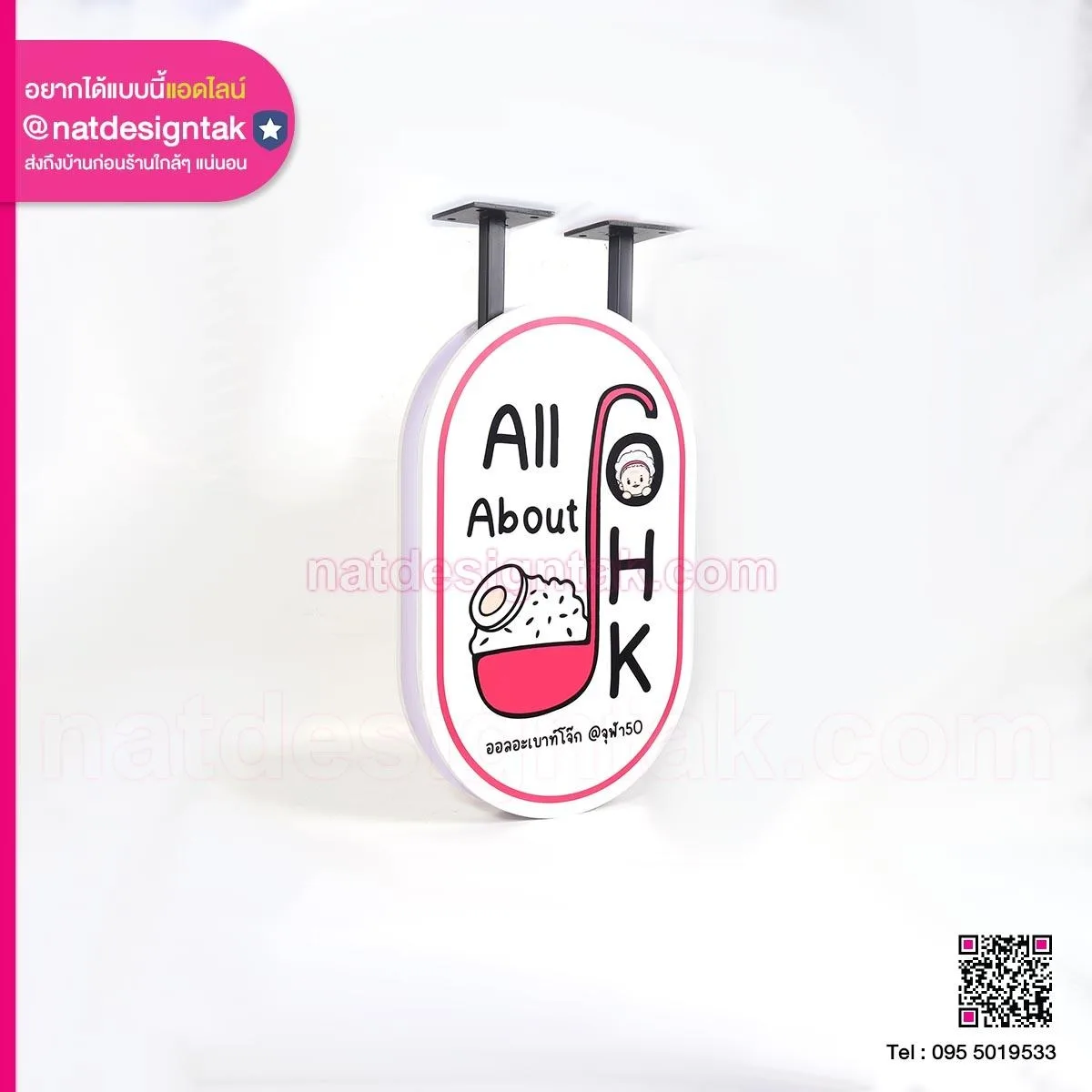 ป้ายตู้ไฟร้าน All about Johk