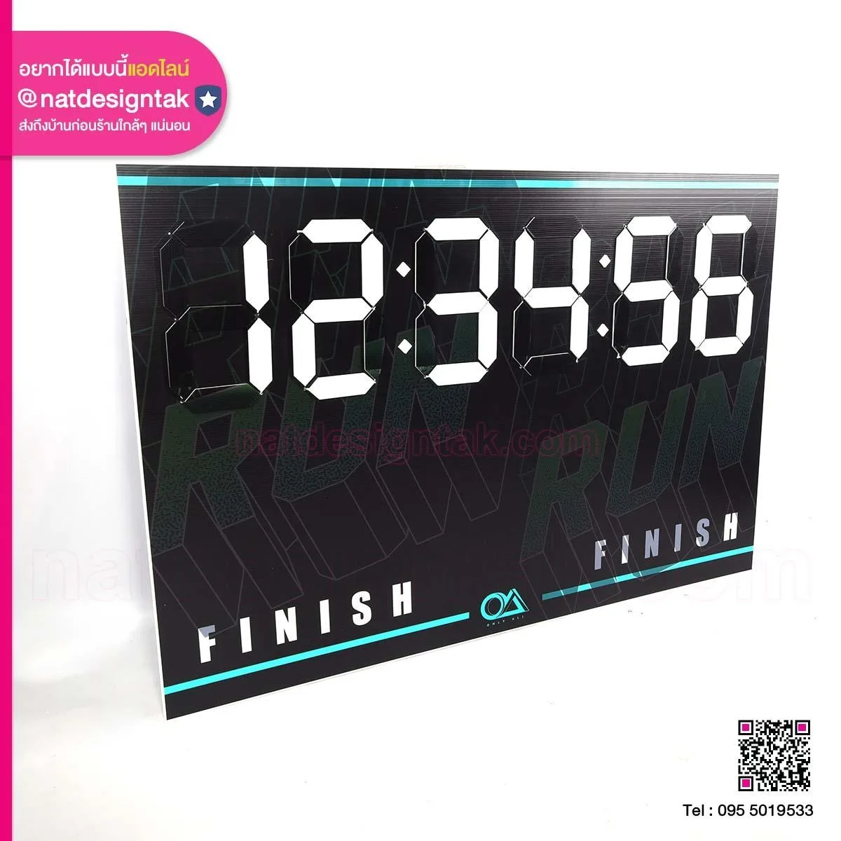 ป้ายตัวจับเวลา ป้ายพลิก