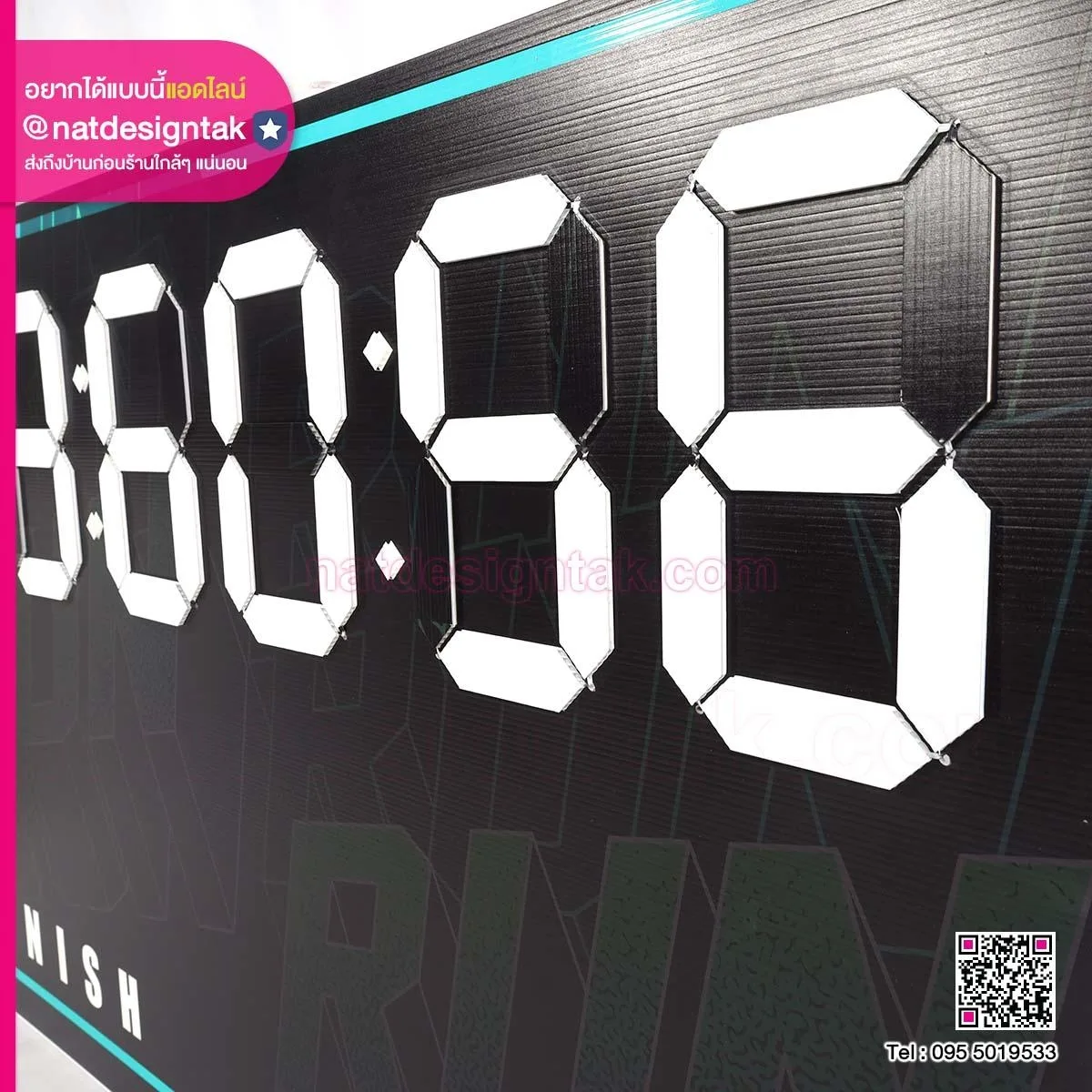 ป้ายตัวจับเวลา ป้ายพลิก