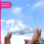 อะคริลิคใสโบว์ชัวร์ พับ 3 เหลี่ยม