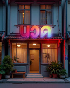 ป้ายไฟร้านนวด ป้ายไฟ massage