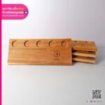 ถาดไม้รองแก้ว