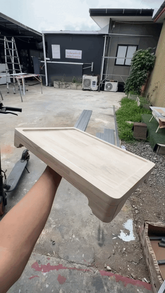 ถาดไม้ยกขา