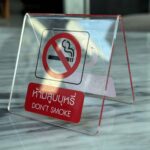 ป้ายห้ามสูบบุหี่ อะคริลิคใส