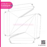 Blender การคลี่แบบที่ซับซ้อนง่ายๆ พร้อมลิ้นต่อ