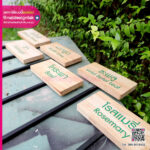 ป้ายชื่อต้นไม้ ไม้สนพิมพ์ยูวี